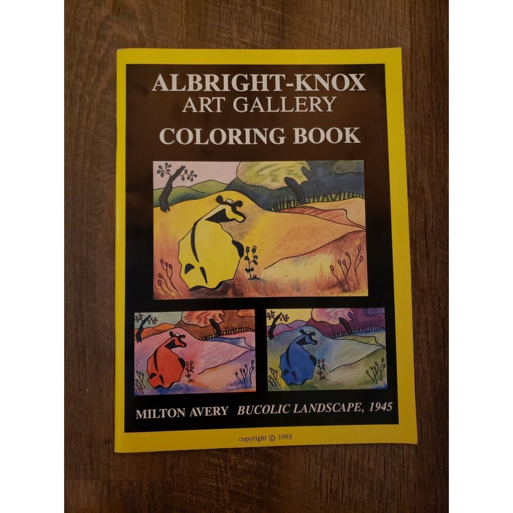 Albright Knox Art Gallery adult coloring book "Bucolic Landscape"  - Buffalo NY